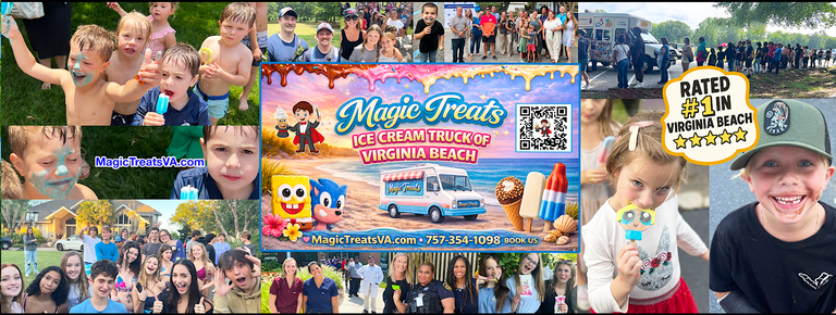 Magic Treats Ice Cream Truck Virginia Beach 60 flavors of ice cream and magic