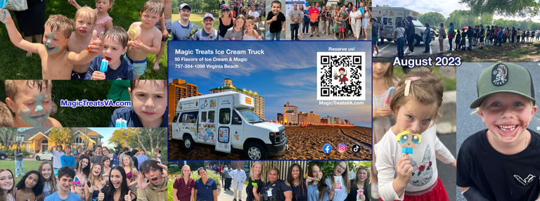 Magic Treats Ice Cream Truck Virginia Beach 60 flavors of ice cream and magic